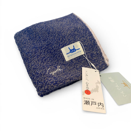 surfオリジナル　ウォッシュタオル 夕凪 ネイビー