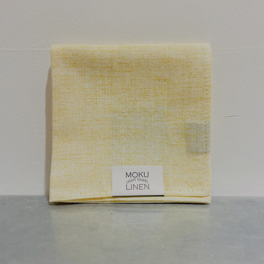 MOKU　ハンカチ　MOKUリネン　イエロー