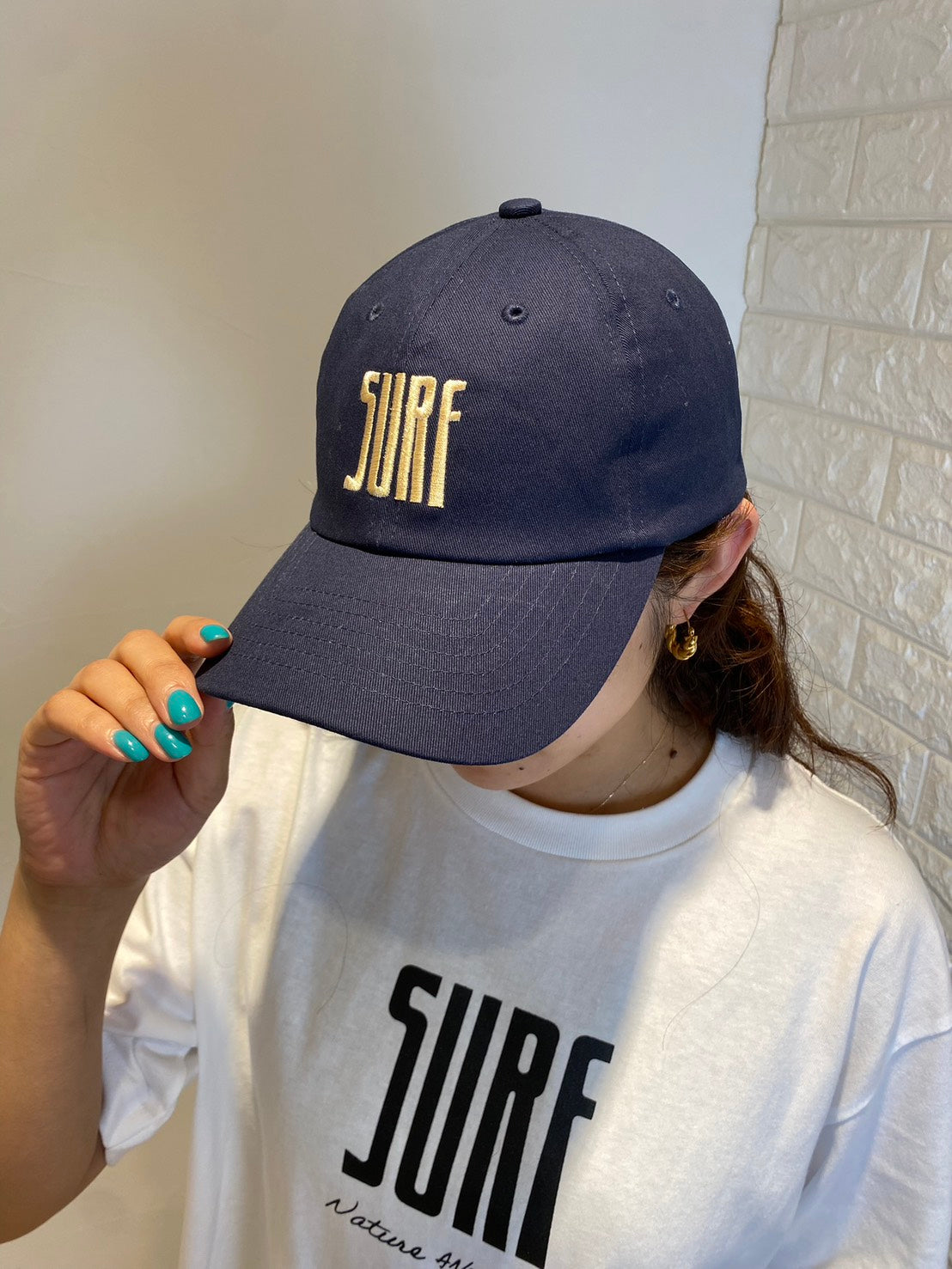 Urban surf コットンキャップ　ネイビー